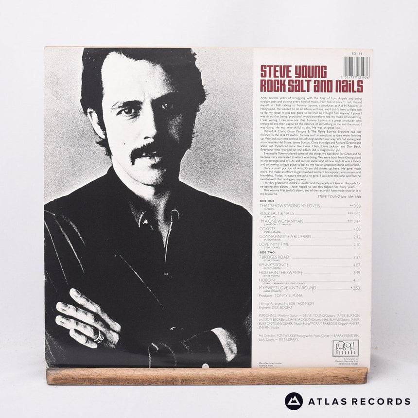 Steve Young - Rock Salt And Nails - Porky Reissue A1 B3 LP Vinyl Record - EX/EX