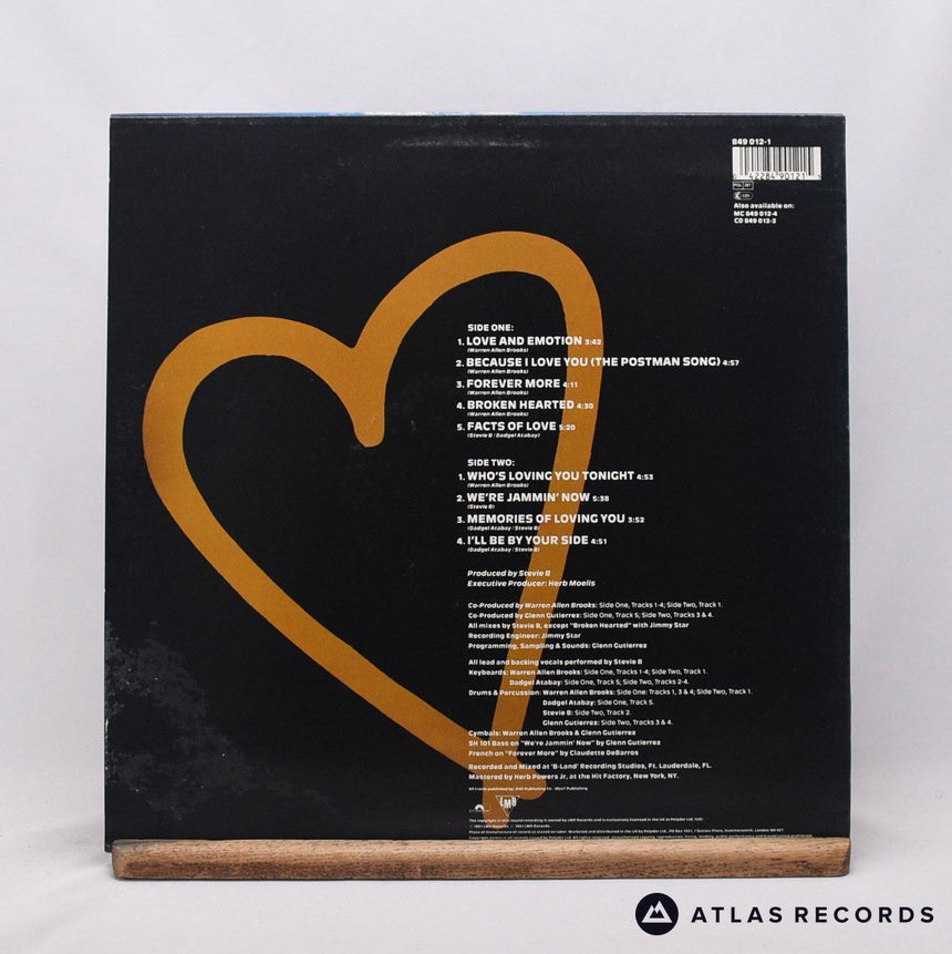 Stevie B - Love & Emotion - LP Vinyl Record - VG+/EX