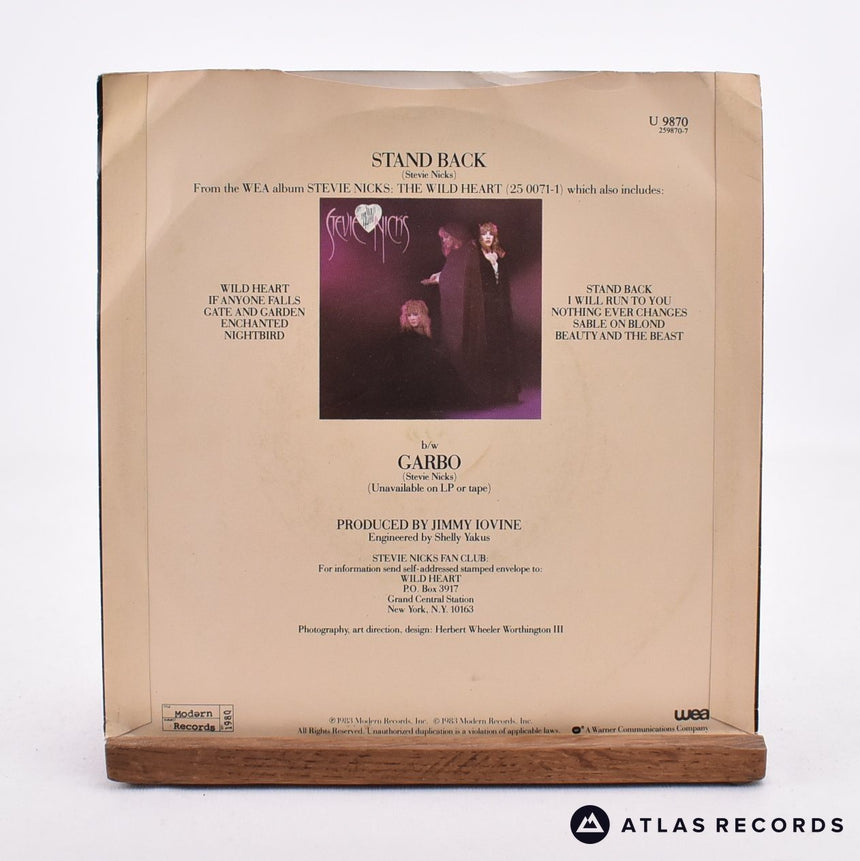 Stevie Nicks - Stand Back - 7" Vinyl Record - VG+/EX