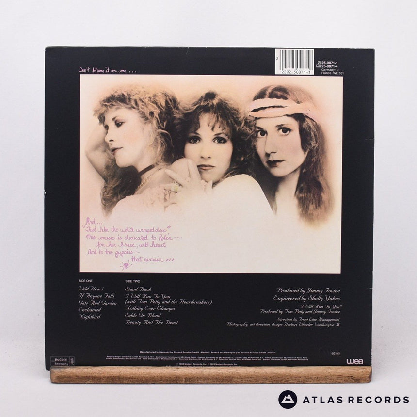Stevie Nicks - The Wild Heart - Lyric Sheet LP Vinyl Record - EX/EX