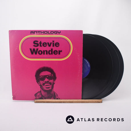 Stevie Wonder Anthology 3 x LP Vinyl Record - Front Cover & Record