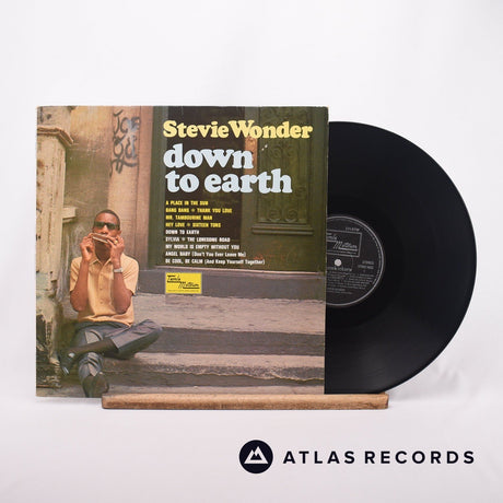 Stevie Wonder Down To Earth LP Vinyl Record - Front Cover & Record