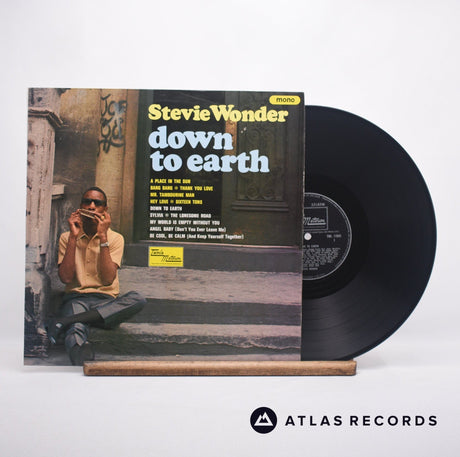 Stevie Wonder Down To Earth LP Vinyl Record - Front Cover & Record