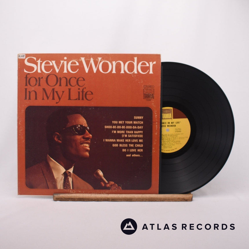 Stevie Wonder For Once In My Life LP Vinyl Record - Front Cover & Record