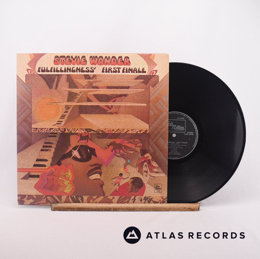 Stevie Wonder Fulfillingness' First Finale LP Vinyl Record - Front Cover & Record