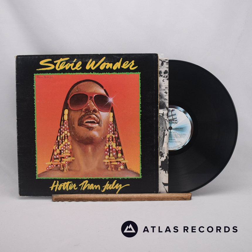 Stevie Wonder Hotter Than July LP Vinyl Record - Front Cover & Record