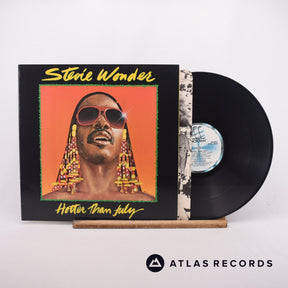 Stevie Wonder Hotter Than July LP Vinyl Record - Front Cover & Record