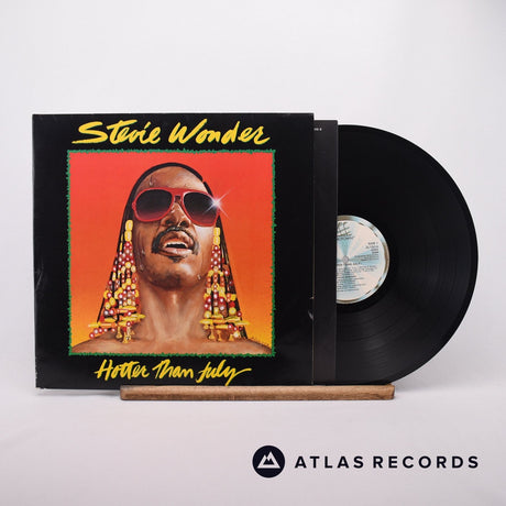 Stevie Wonder Hotter Than July LP Vinyl Record - Front Cover & Record