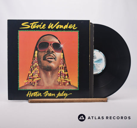 Stevie Wonder Hotter Than July LP Vinyl Record - Front Cover & Record