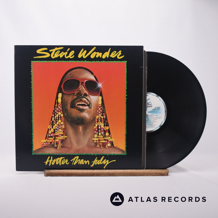 Stevie Wonder Hotter Than July LP Vinyl Record - Front Cover & Record