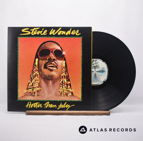 Stevie Wonder Hotter Than July LP Vinyl Record - Front Cover & Record