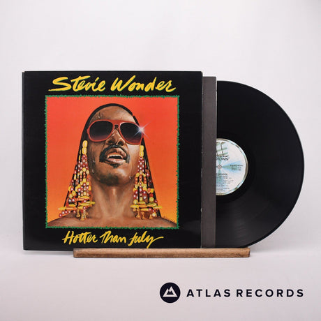 Stevie Wonder Hotter Than July LP Vinyl Record - Front Cover & Record