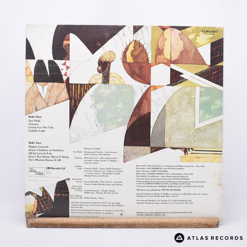 Stevie Wonder - Innervisions - A-1 B-2 LP Vinyl Record - EX/EX