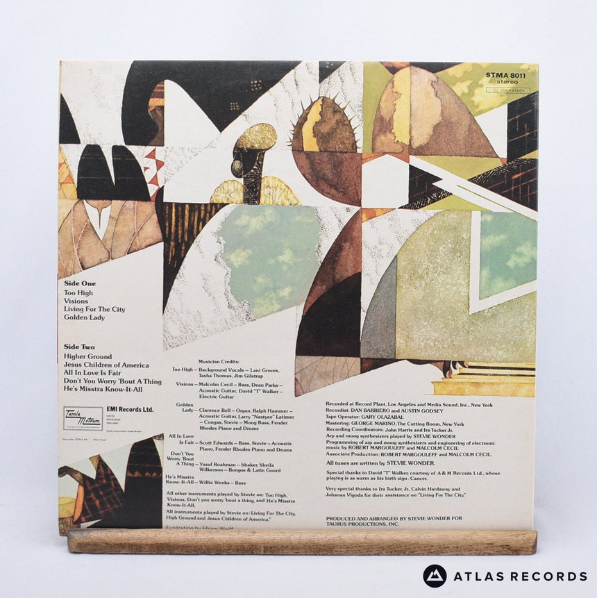 Stevie Wonder - Innervisions - Reissue Gatefold A-9 B-6 LP Vinyl Record - EX/EX