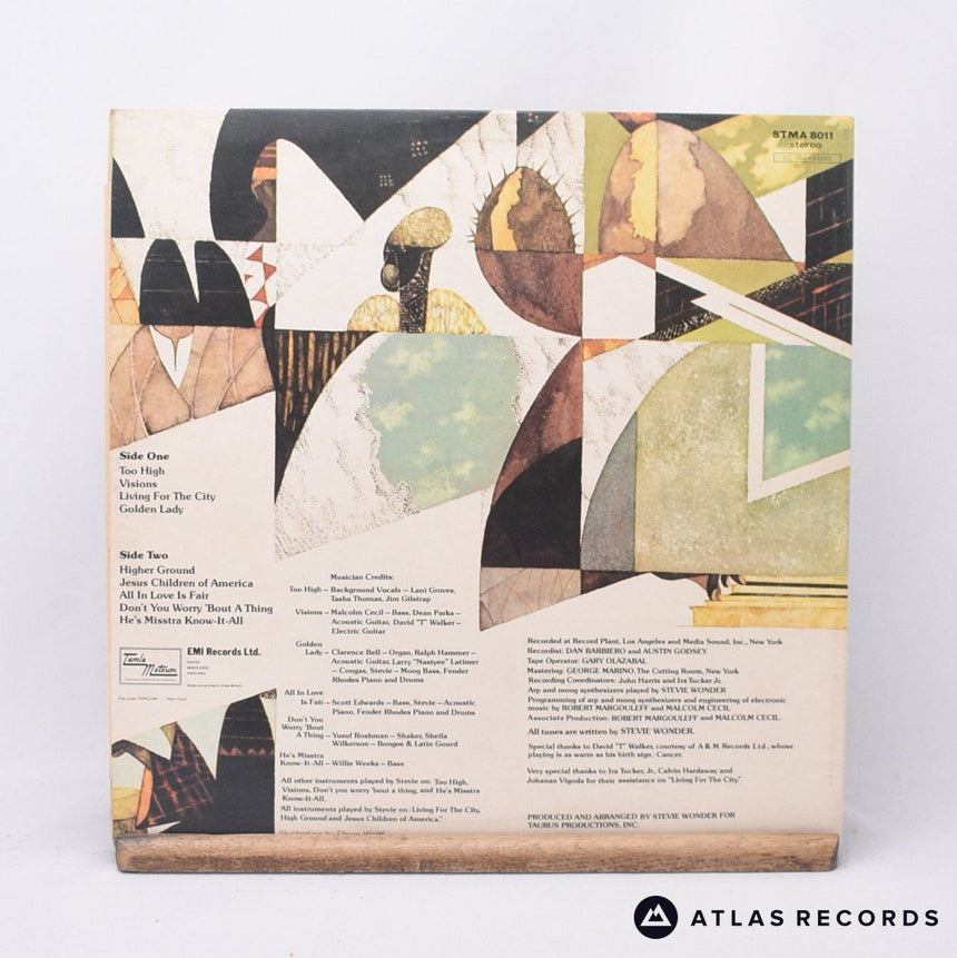 Stevie Wonder - Innervisions - A-9 B-6 LP Vinyl Record - VG+/VG+