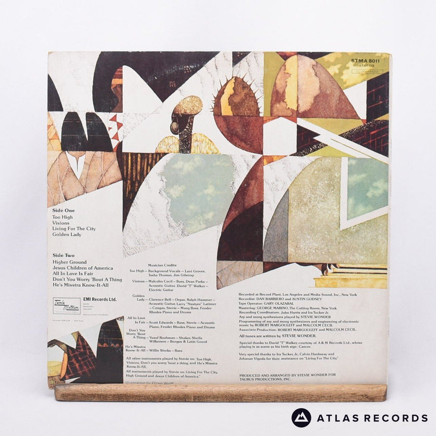 Stevie Wonder - Innervisions - Gatefold A-2 B-2 LP Vinyl Record - VG+/VG+