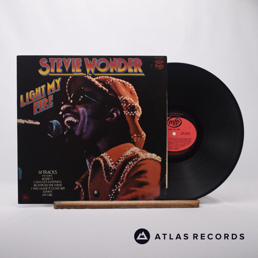 Stevie Wonder Light My Fire LP Vinyl Record - Front Cover & Record