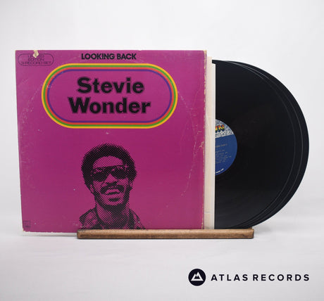 Stevie Wonder Looking Back 3 x LP Vinyl Record - Front Cover & Record