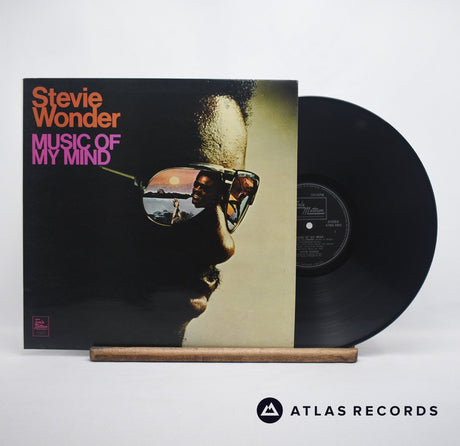 Stevie Wonder Music Of My Mind LP Vinyl Record - Front Cover & Record