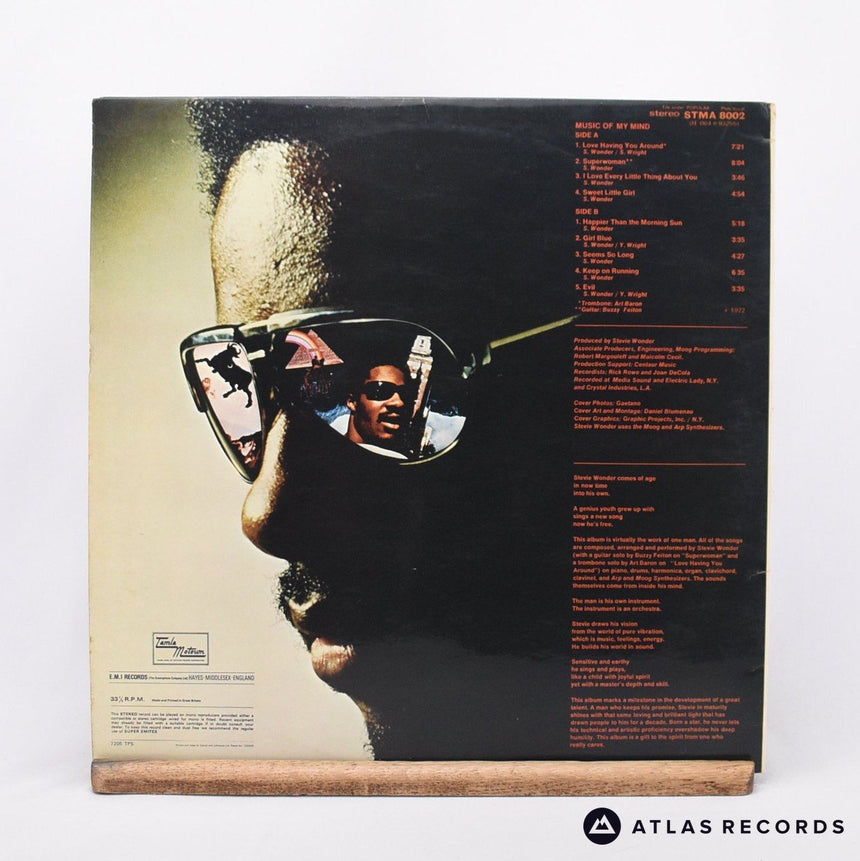 Stevie Wonder - Music Of My Mind - A-1 B-1 LP Vinyl Record - VG+/VG+
