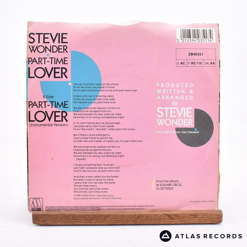 Stevie Wonder - Part-Time Lover - 7" Vinyl Record - VG+/EX