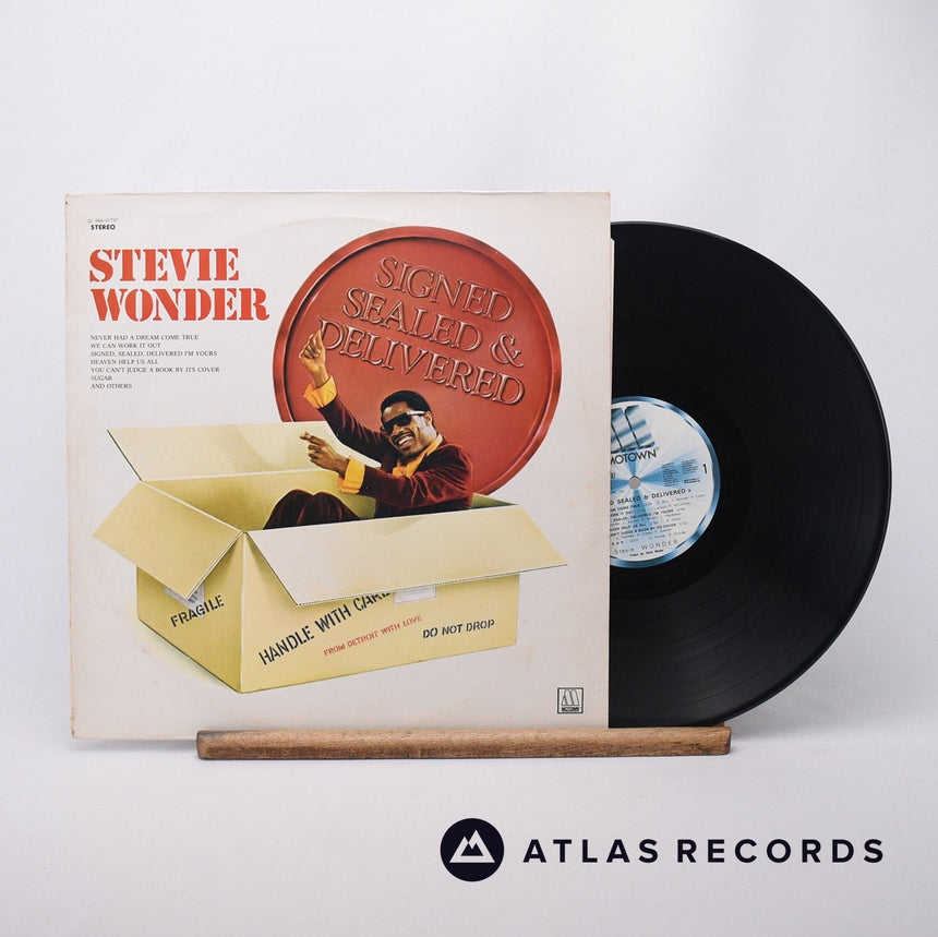 Stevie Wonder Signed Sealed & Delivered LP Vinyl Record - Front Cover & Record