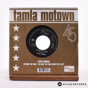 Stevie Wonder So What The Fuss 7" Vinyl Record - Front Cover & Record