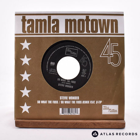 Stevie Wonder So What The Fuss 7" Vinyl Record - Front Cover & Record