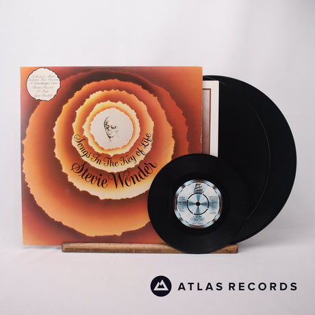 Stevie Wonder Songs In The Key Of Life 2 x LP + 7" Vinyl Record - Front Cover & Record