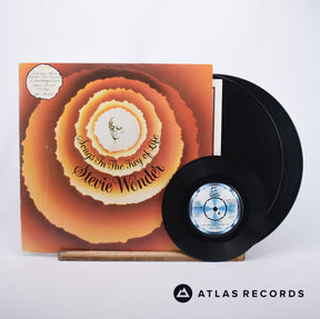Stevie Wonder Songs In The Key Of Life 2 x LP Vinyl Record - Front Cover & Record