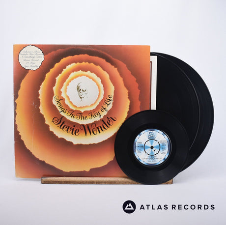 Stevie Wonder Songs In The Key Of Life 2 x LP Vinyl Record - Front Cover & Record