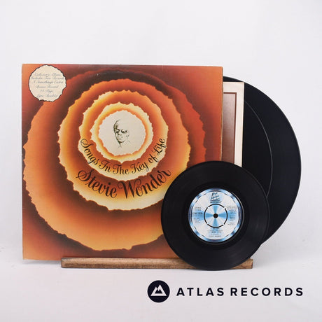 Stevie Wonder Songs In The Key Of Life 2 x LP + 7" Vinyl Record - Front Cover & Record
