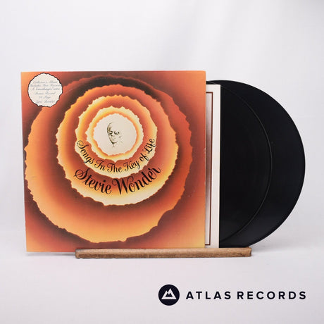 Stevie Wonder Songs In The Key Of Life 2 x LP Vinyl Record - Front Cover & Record