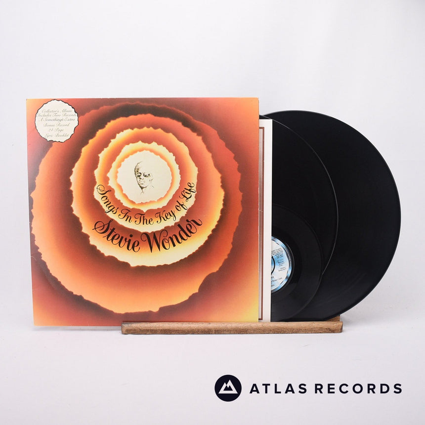 Stevie Wonder Songs In The Key Of Life 2 x LP Vinyl Record - Front Cover & Record