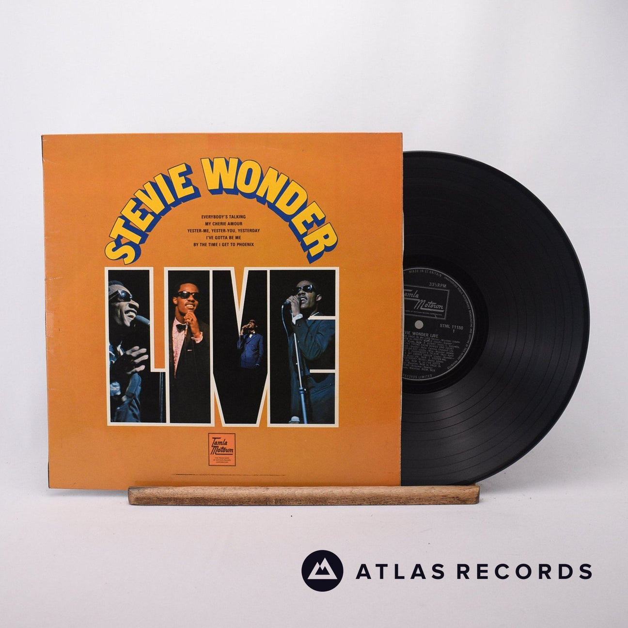 Stevie Wonder Stevie Wonder Live LP Vinyl Record - Front Cover & Record