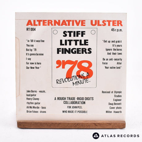 Stiff Little Fingers - Alternative Ulster - 7" Vinyl Record - VG+/EX