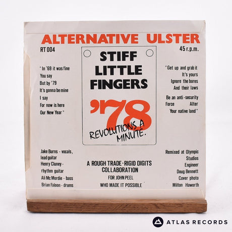 Stiff Little Fingers - Alternative Ulster - 7" Vinyl Record - EX/VG+