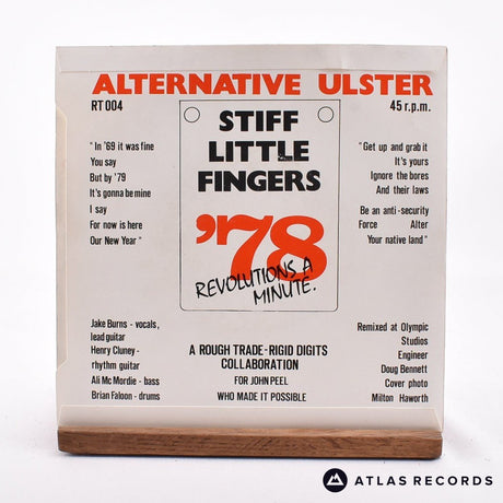 Stiff Little Fingers - Alternative Ulster - 7" Vinyl Record - EX/VG+