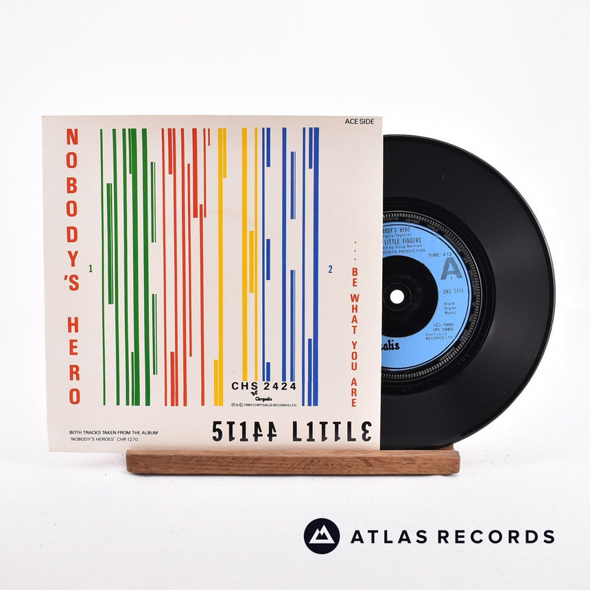 Stiff Little Fingers Nobody's Hero 7" Vinyl Record - Front Cover & Record