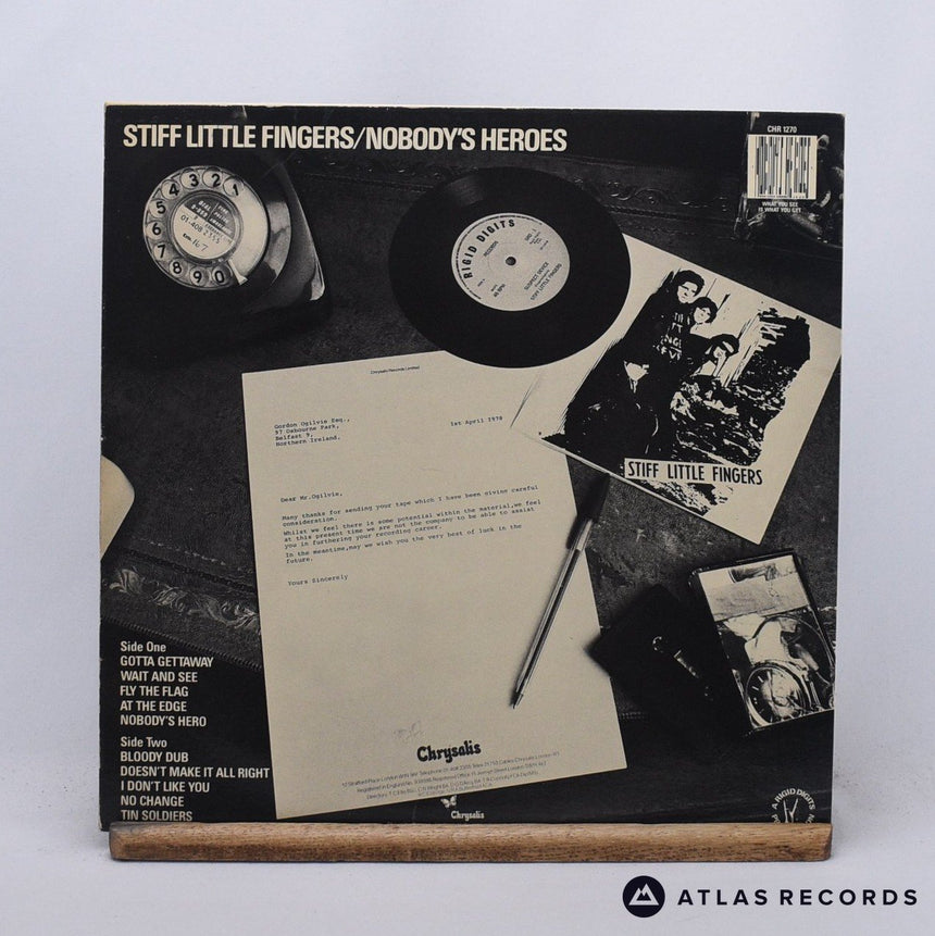 Stiff Little Fingers - Nobody's Heroes - A//4 B//3 LP Vinyl Record - EX/VG+