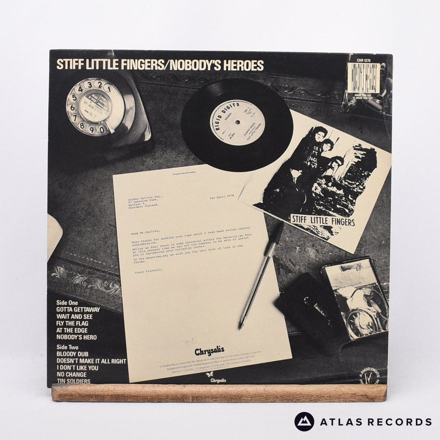 Stiff Little Fingers - Nobody's Heroes - LP Vinyl Record - EX/EX