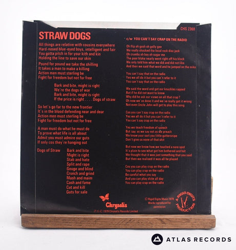 Stiff Little Fingers - Straw Dogs - 7" Vinyl Record - EX/VG+