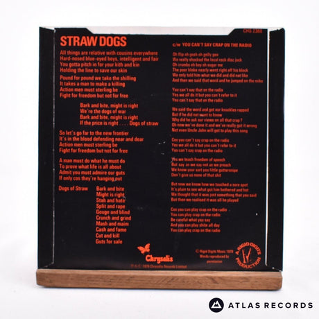 Stiff Little Fingers - Straw Dogs - 7" Vinyl Record - EX/EX