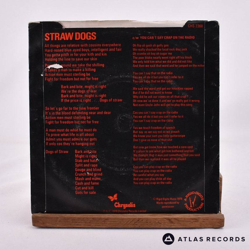 Stiff Little Fingers - Straw Dogs - 7" Vinyl Record - VG/VG+
