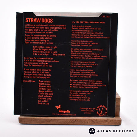 Stiff Little Fingers - Straw Dogs - 7" Vinyl Record - EX/EX