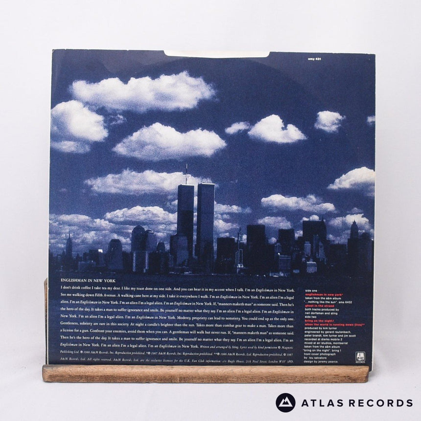 Sting - Englishman In New York - 12" Vinyl Record - EX/EX