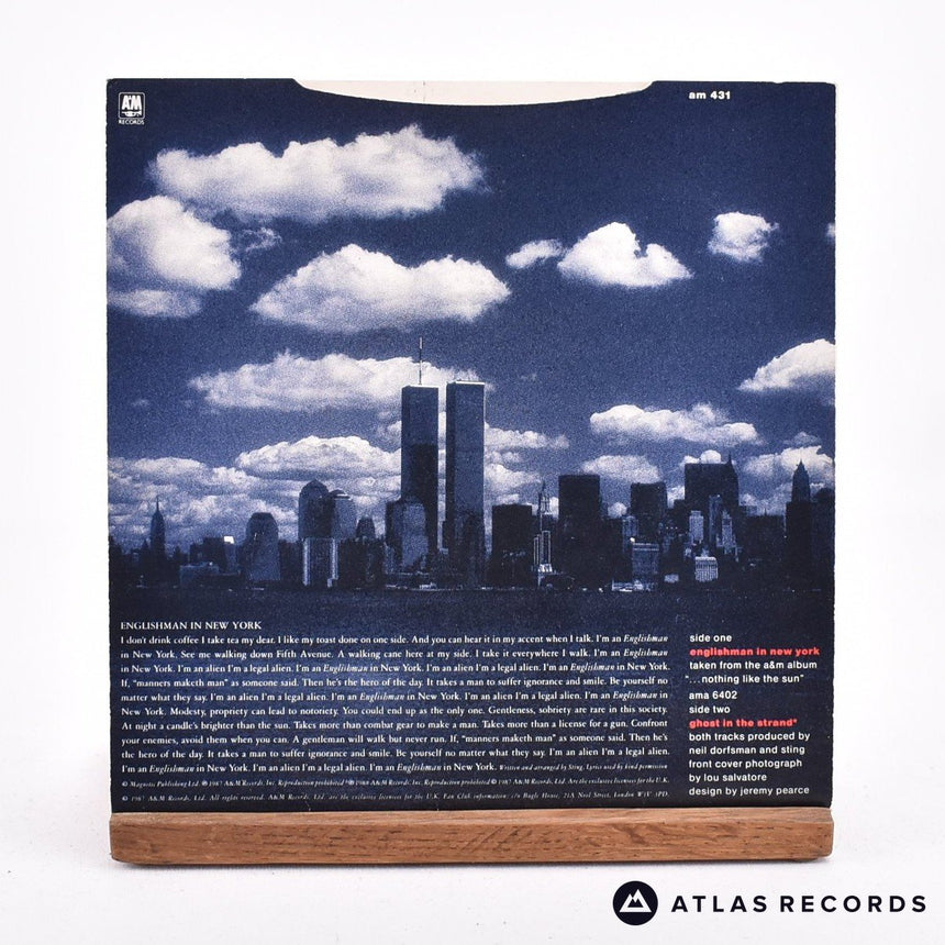 Sting - Englishman In New York - 7" Vinyl Record - EX/EX