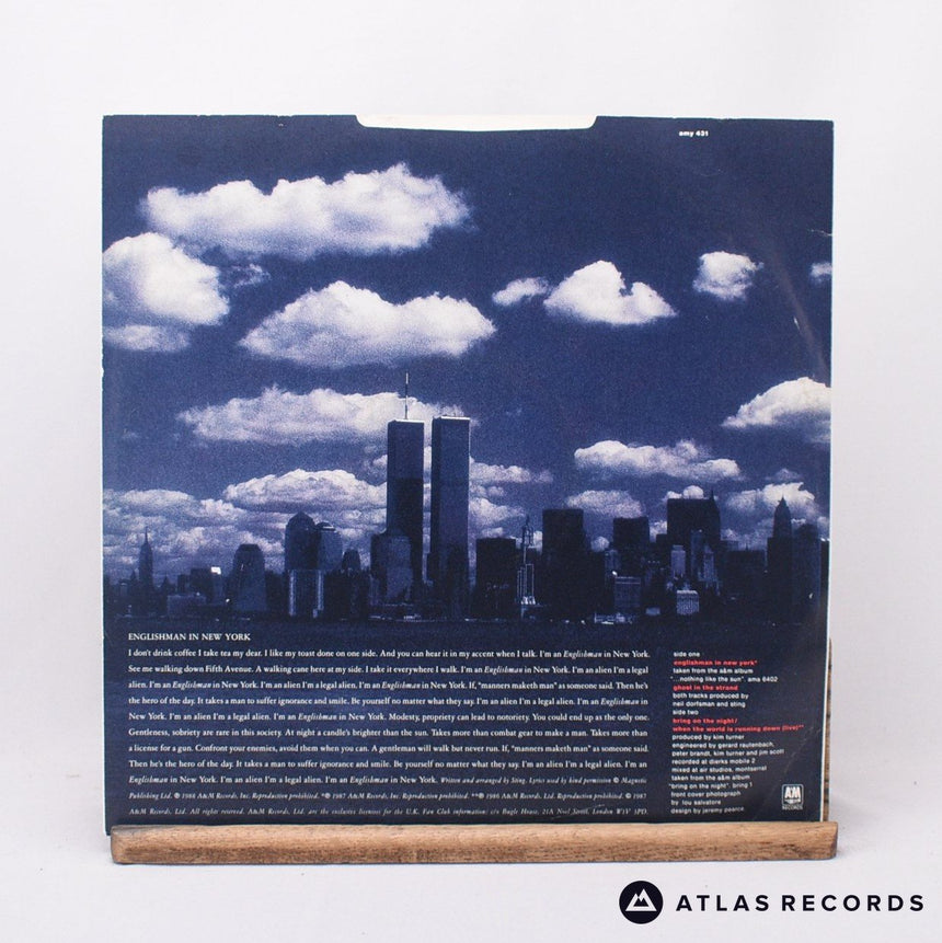 Sting - Englishman In New York - 12" Vinyl Record - VG+/EX