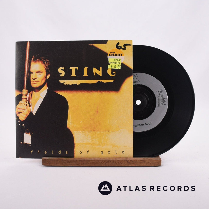 Sting Fields Of Gold 7" Vinyl Record - Front Cover & Record