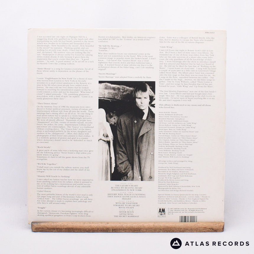 Sting - ...Nothing Like The Sun - A-1 B-1 C-1 D-1 2 x LP Vinyl Record - EX/VG+